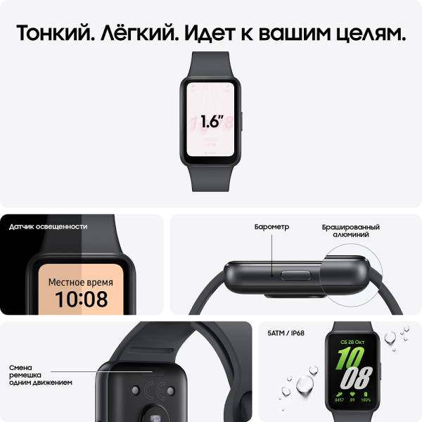 Купить SAMSUNG фитнес-браслет R390 GalaxyFit3 gray-2.png